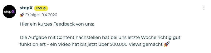 Originaler Community-Beitrag von stepX